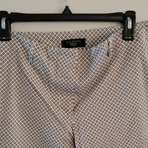 Talbots Black and White Geometric Print Pants - Picture 1 of 10